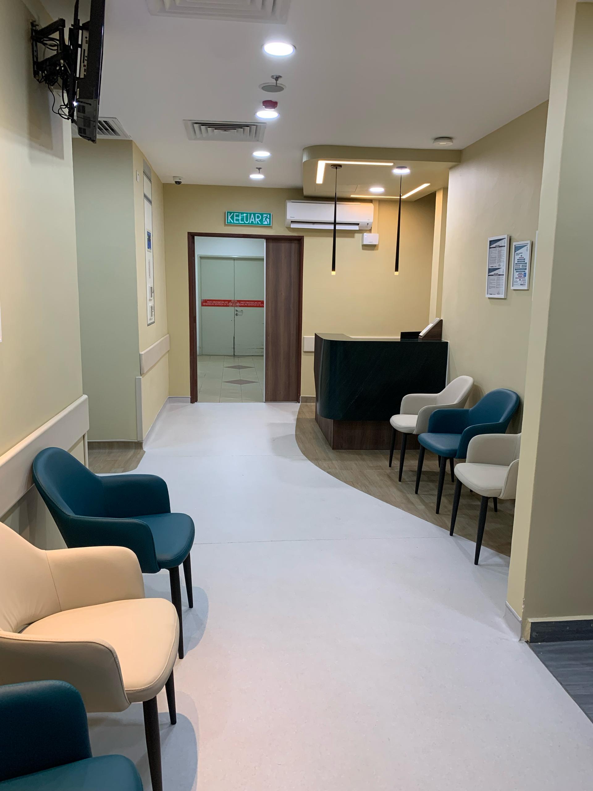 Hospital Ward Corridor and Nurse Station